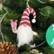 Wrapables Wooden Gnomes Hanging Christmas Tree Ornaments, 6pcs Fluffy Beard